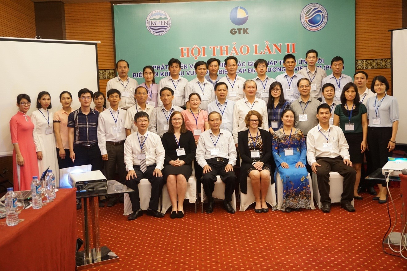 Hội thảo tham vấn lần 2 Dự án “Phát triển và thực hiện các giải pháp thích ứng với biến đổi khí hậu khu vực ven biển cấp địa phương  ở Việt Nam”