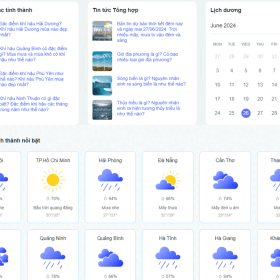 BẢN TIN DỰ BÁO THỜI TIẾT NGÀY 18/05/2021