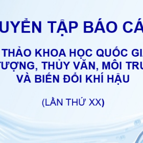 Tuyển tập hội thảo quốc gia về KTTV, BĐKH 2016